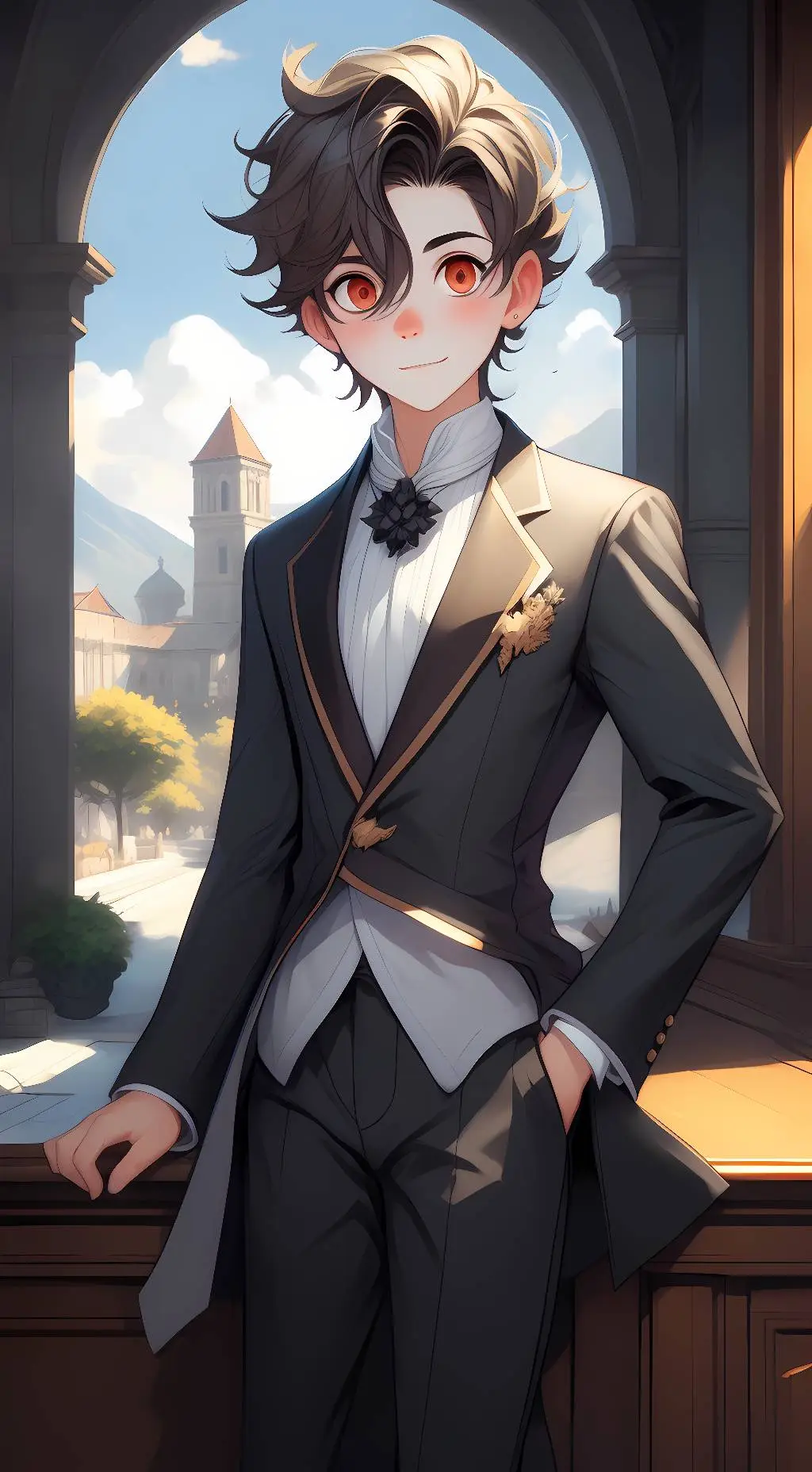 ai character: Ashton background