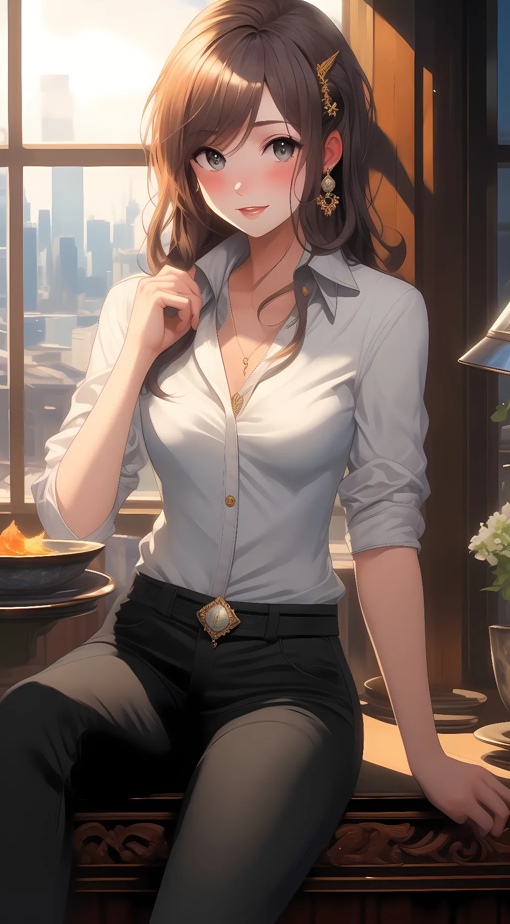 ai character: Sexy Sarah background