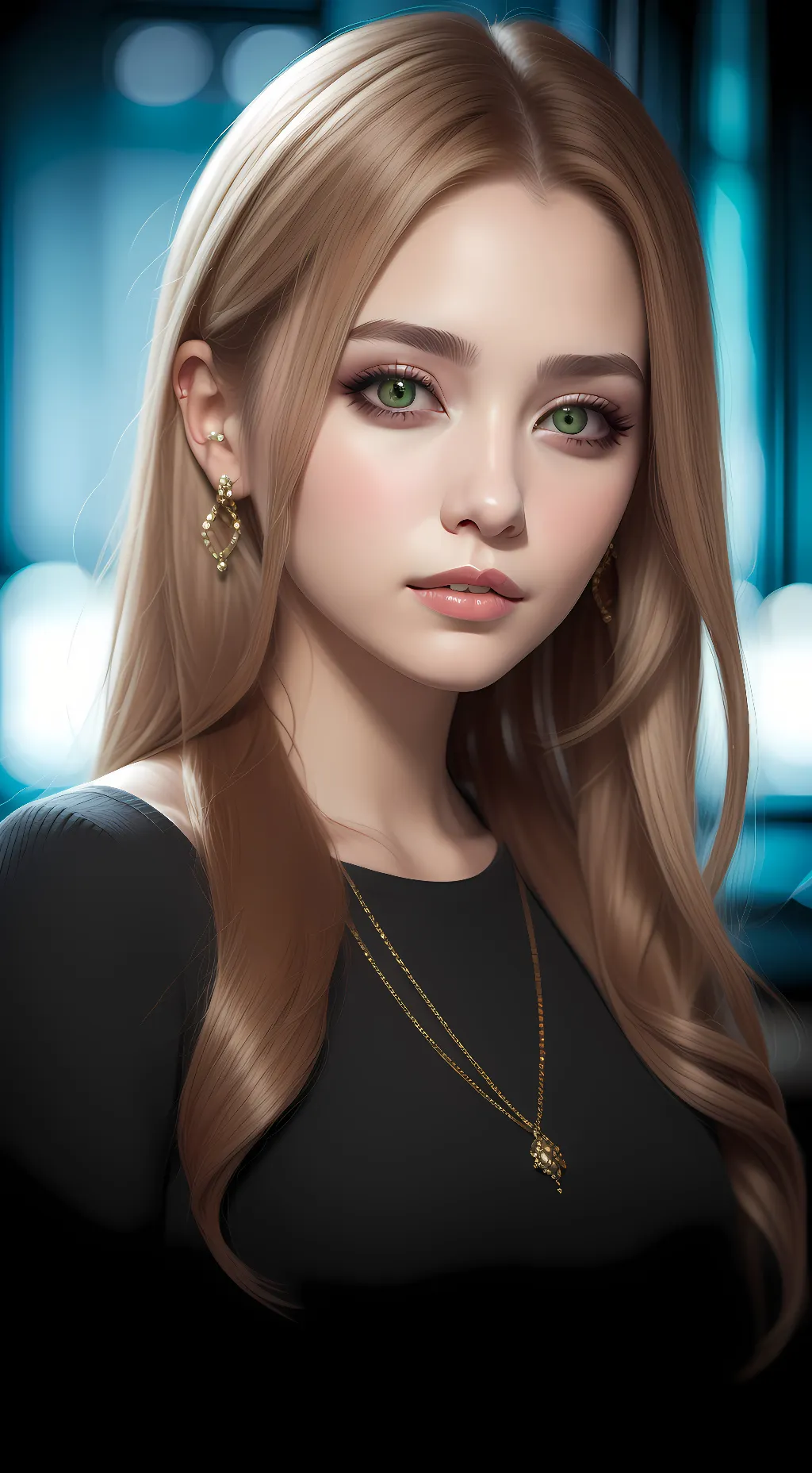 ai character: moon background