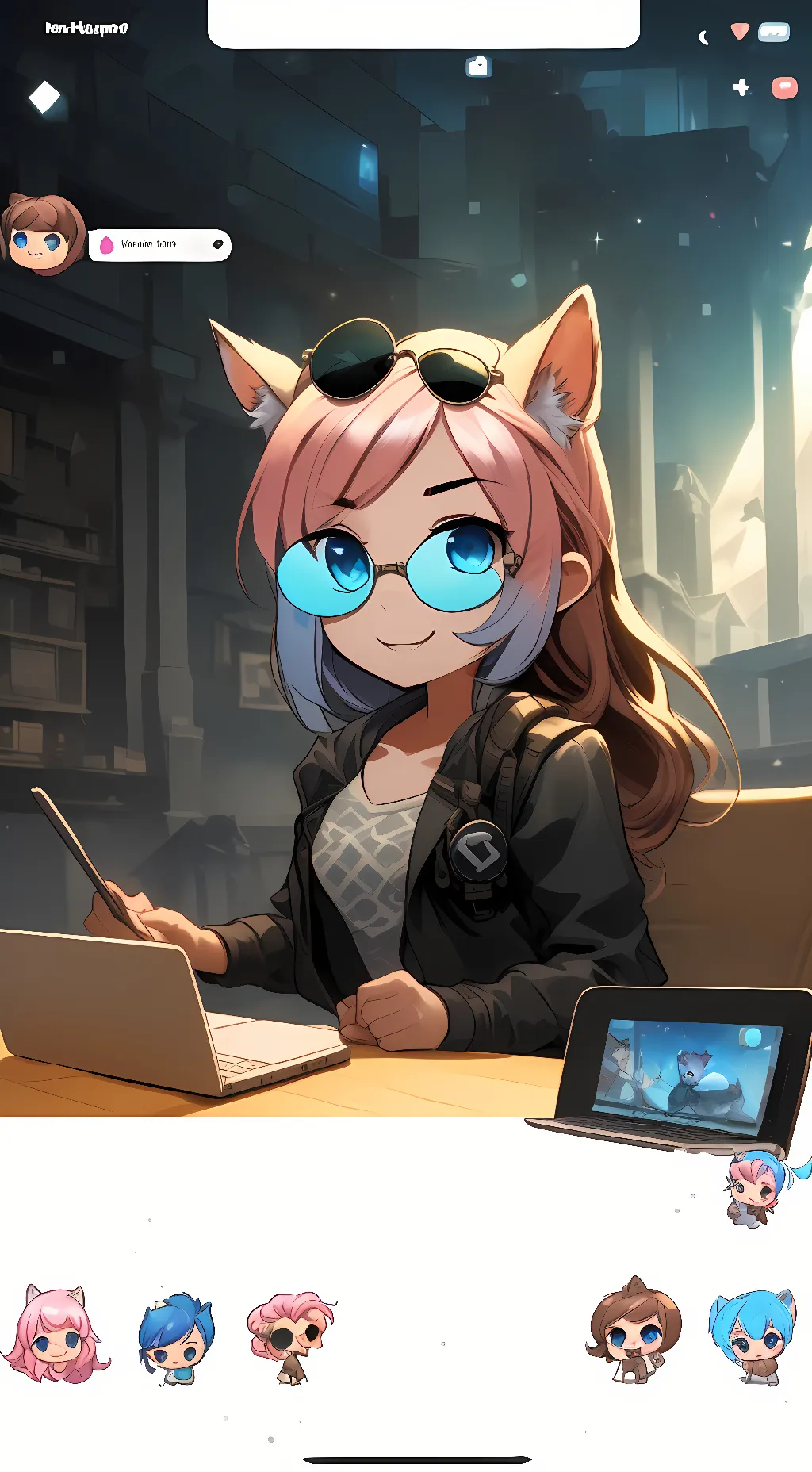 ai character: Jenna Wilson background