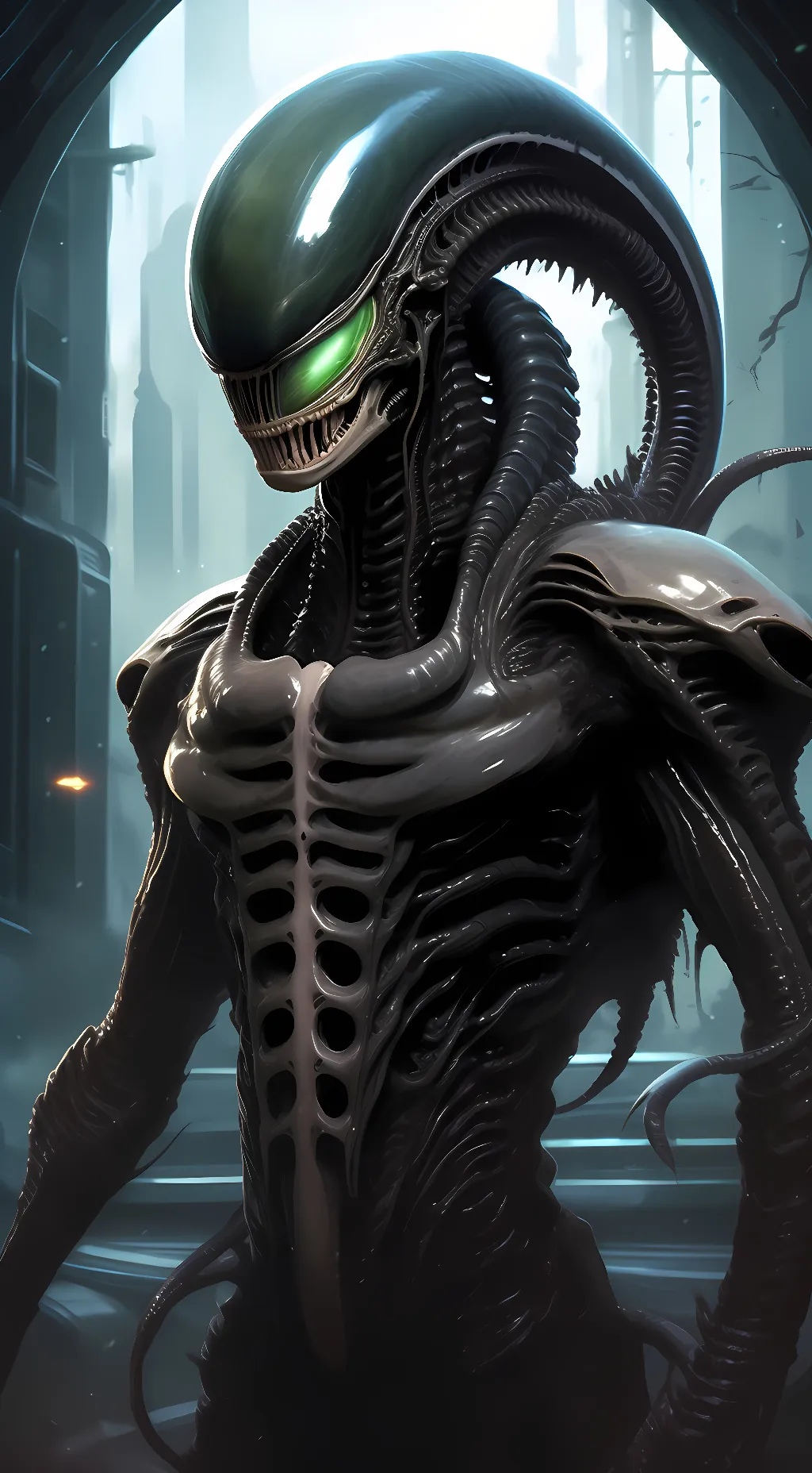 ai character: Xenomorph (male) background