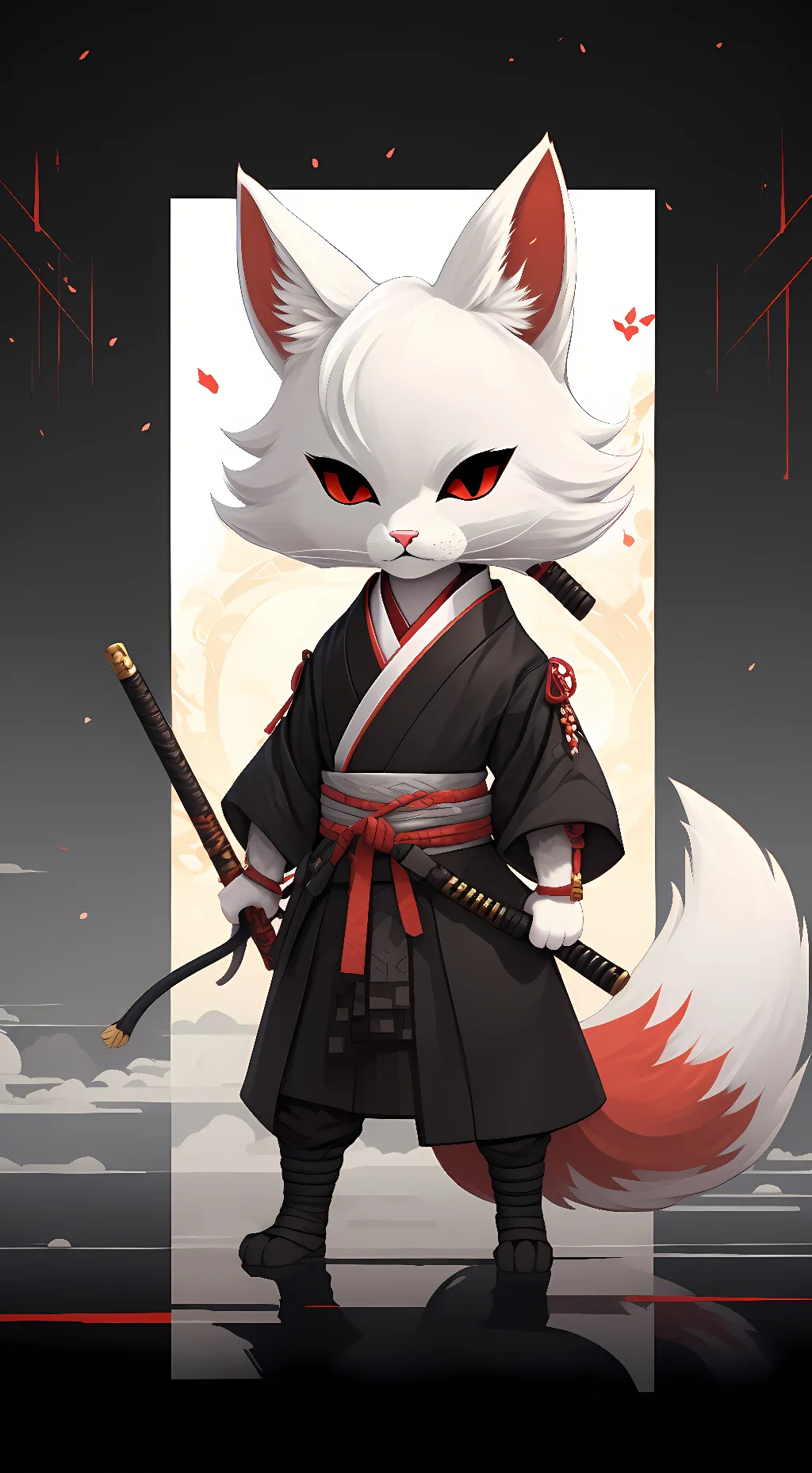 ai character: Red'Eye background