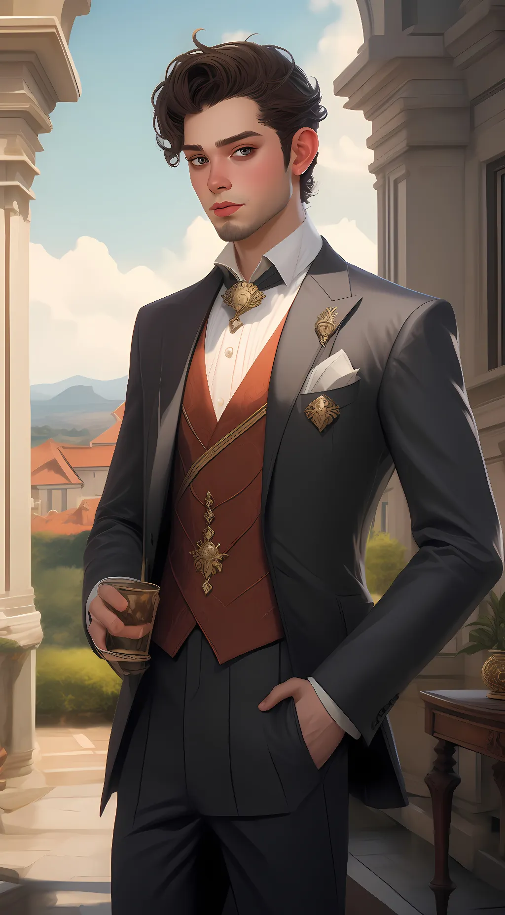 ai character: Julian Serrano  background