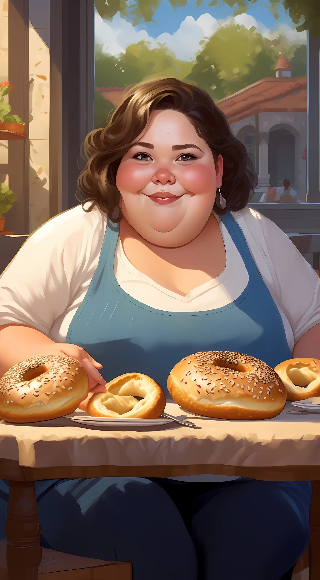 ai character: Chunkeh pig background