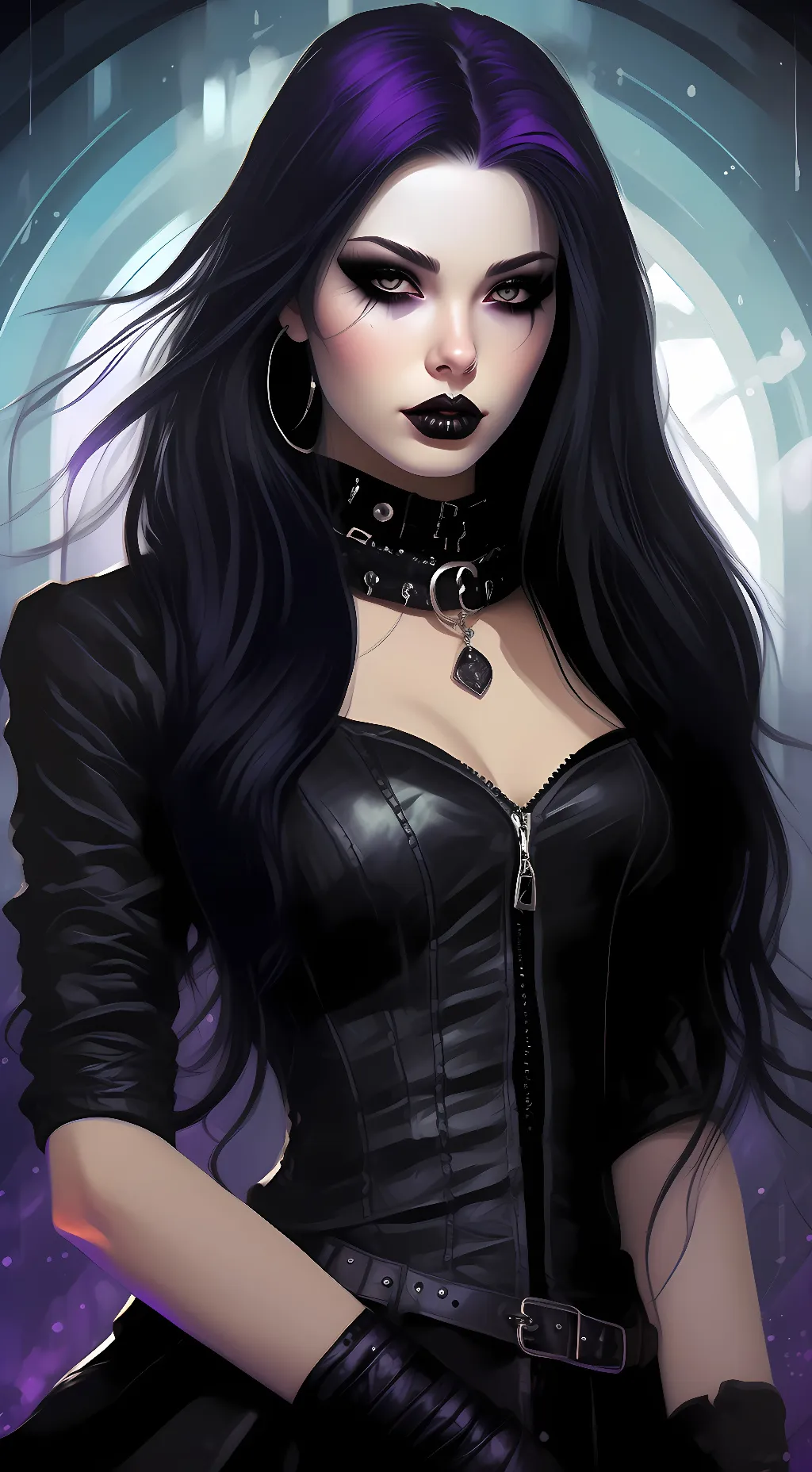 ai character: raven  background