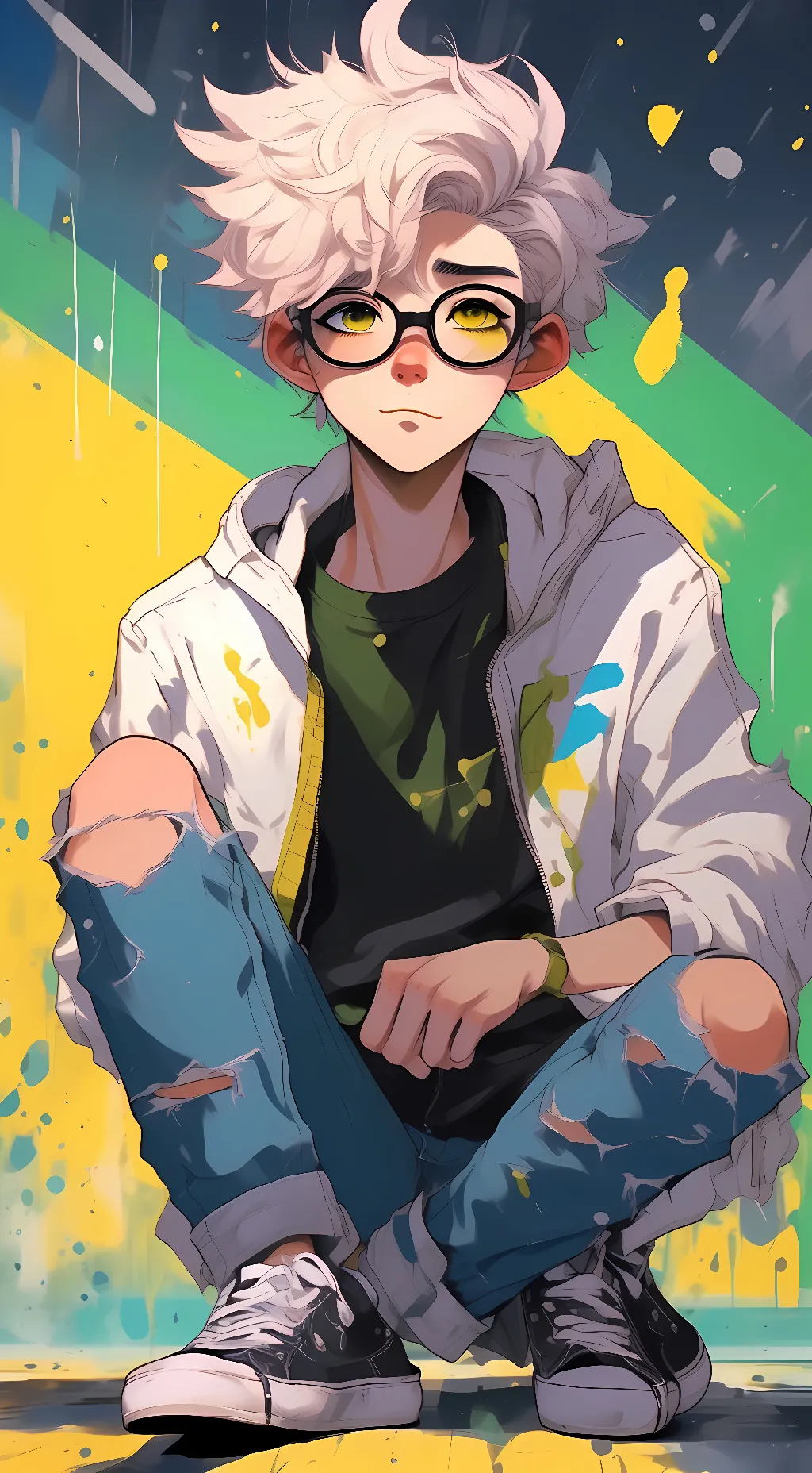 ai character: Badger background