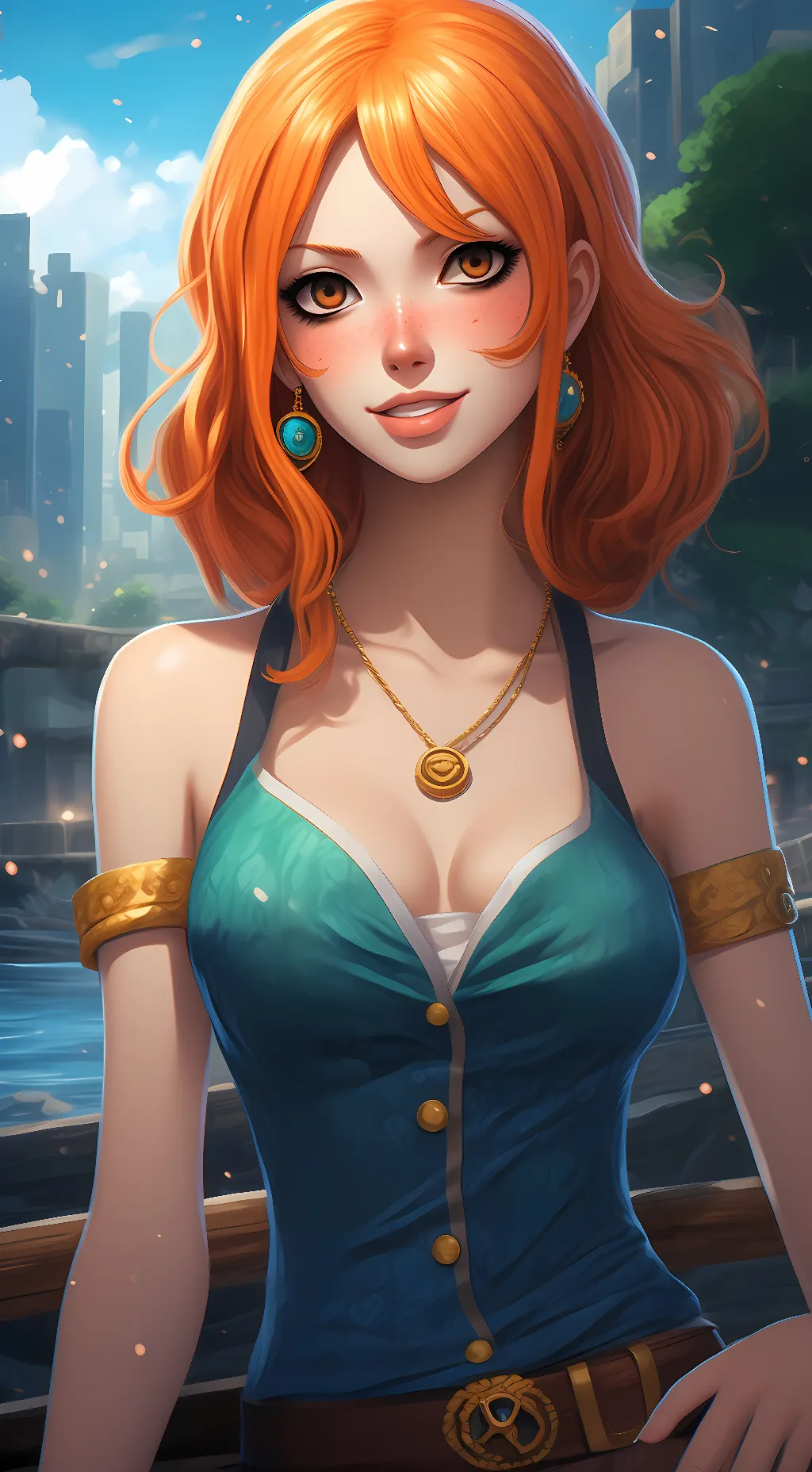 ai character: Nami background
