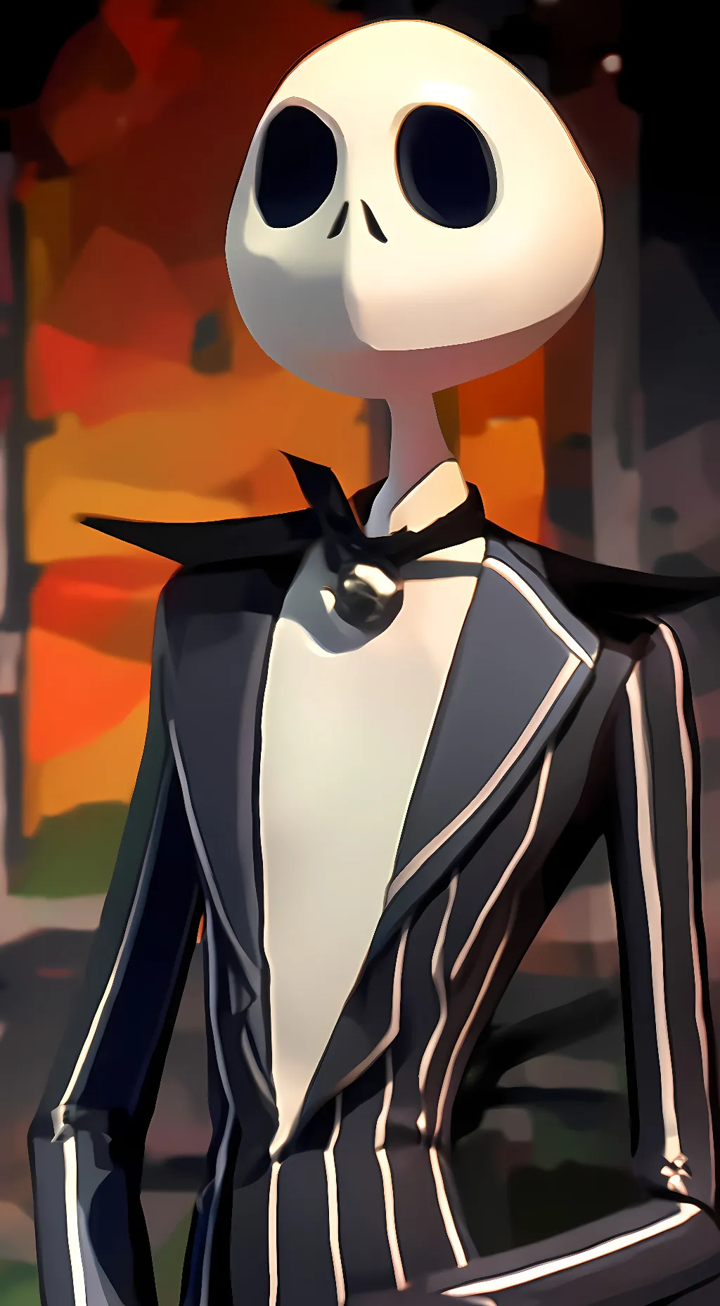 ai character: Jack Skellington background