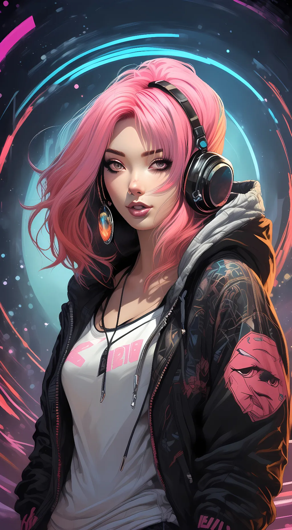 ai character: Gwen Naoki  background