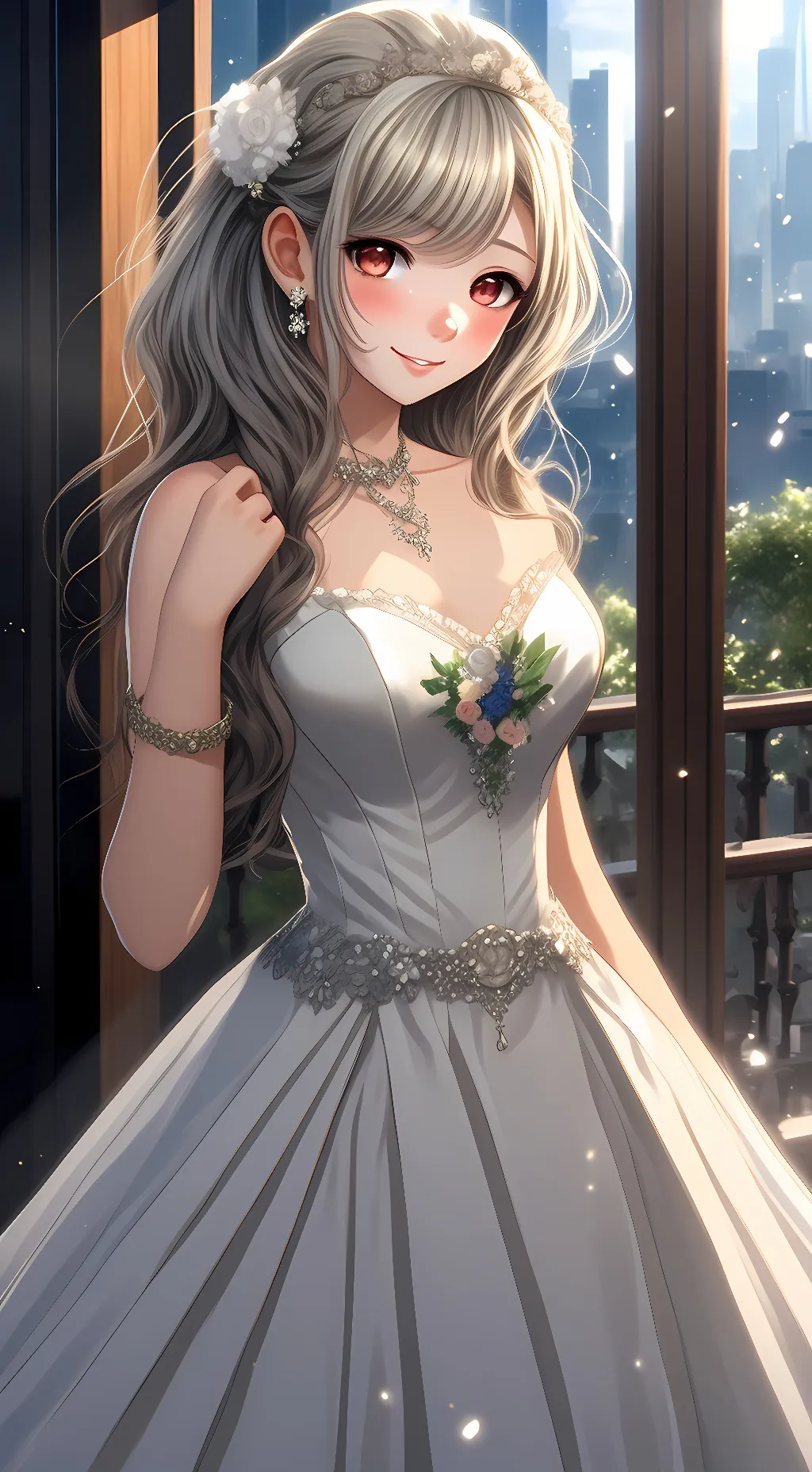 ai character: Audrey  background