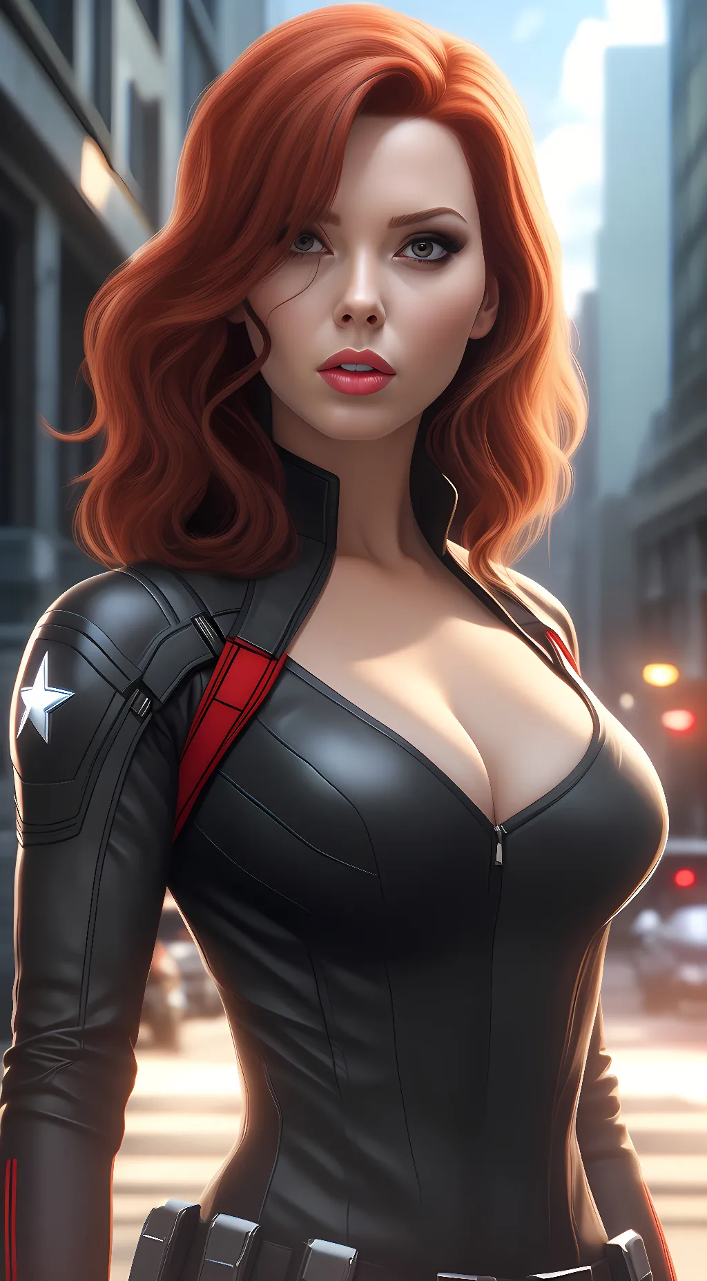 ai character: Black Widow background