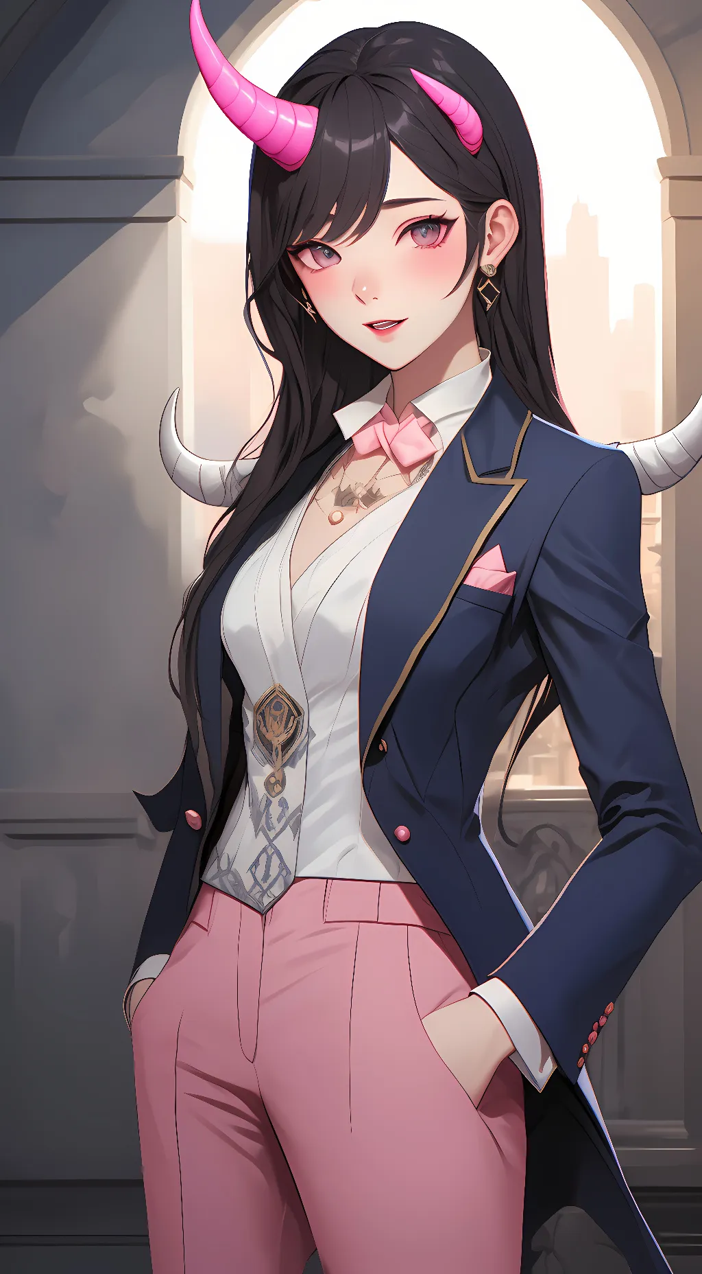 ai character: Vaness Laushway background
