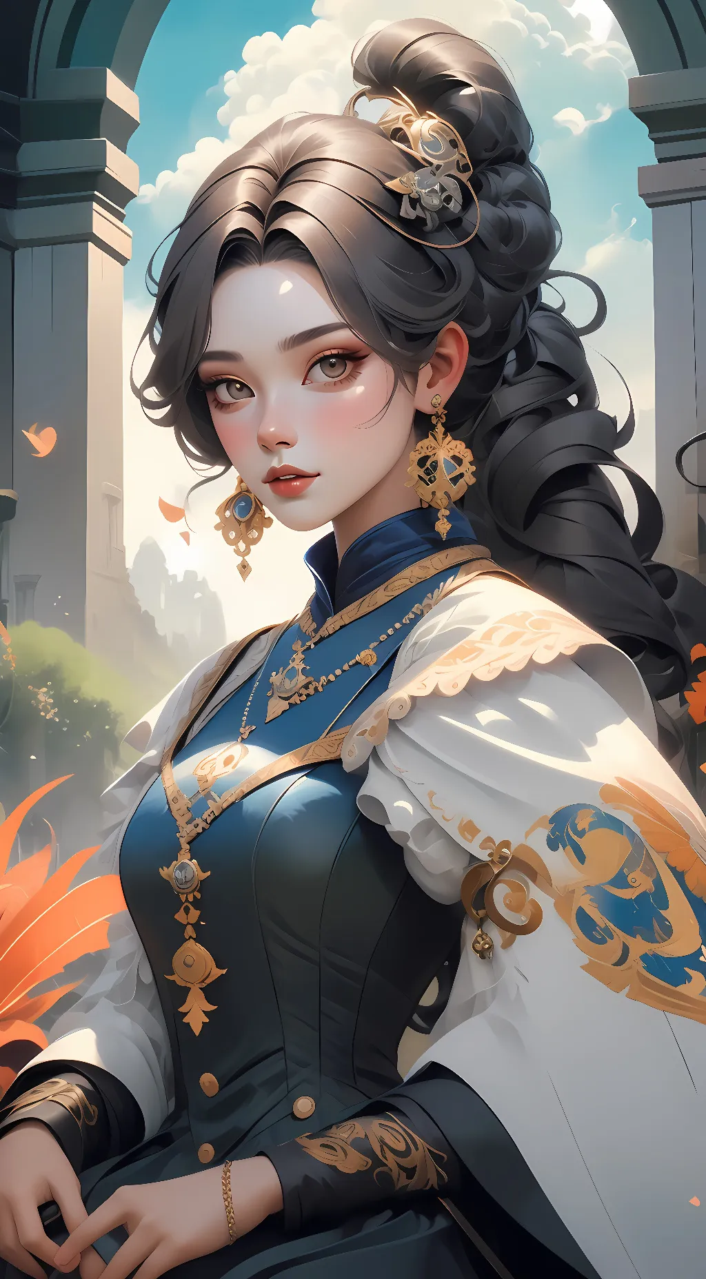 ai character: Melani León background