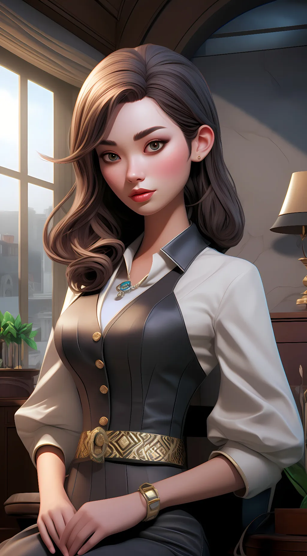 ai character: Hazel background