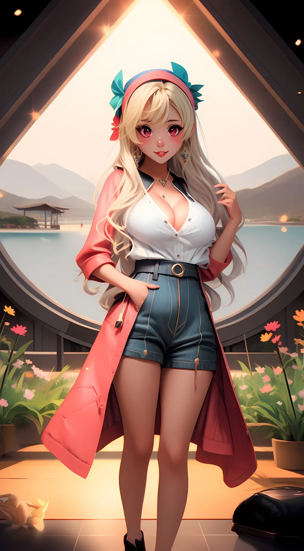 ai character: singing AI background