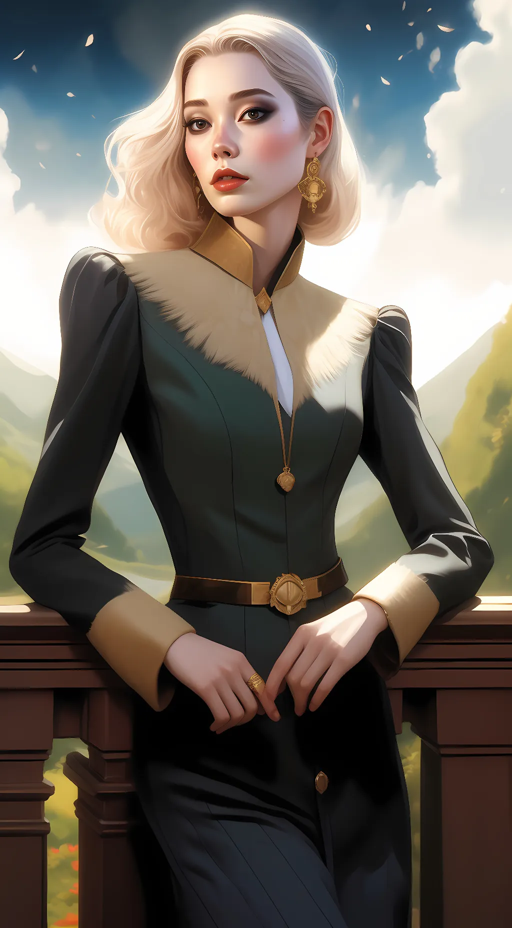 ai character: Antoinette  background