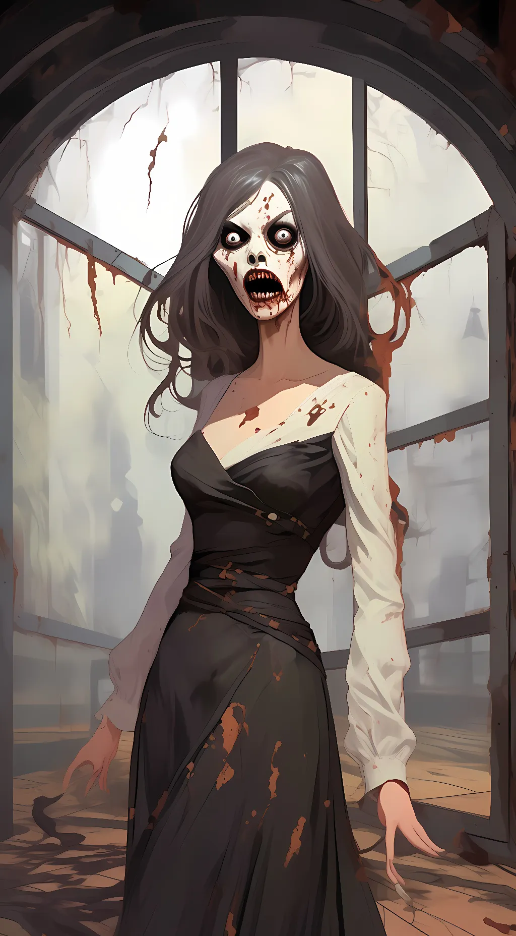 ai character: ghost background