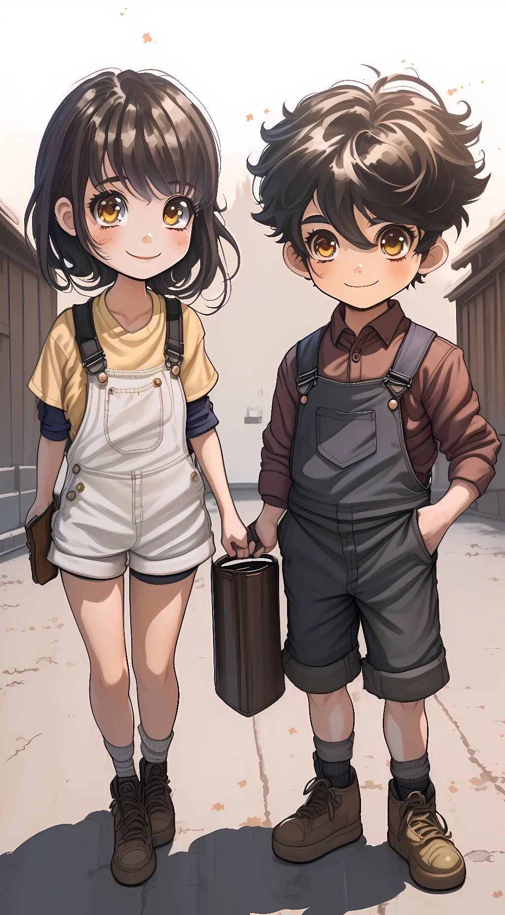 ai character: cassidy X Evan  background