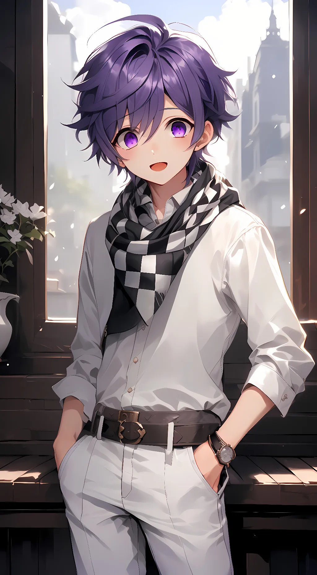 ai character: Kokichi background
