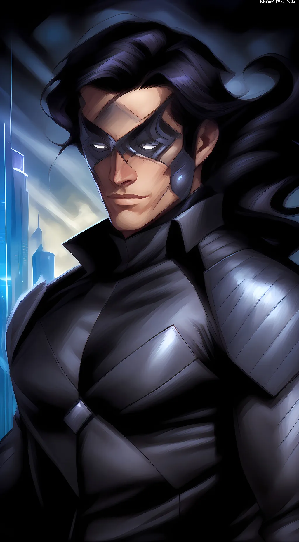 ai character: Nightwing  background