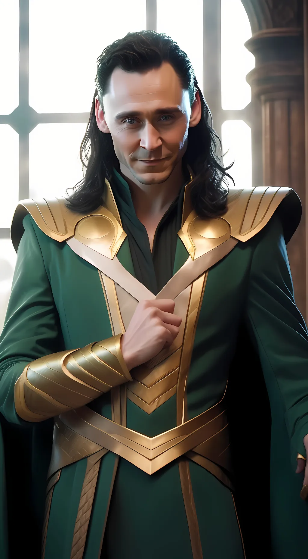 ai character: Loki Laufeyson background