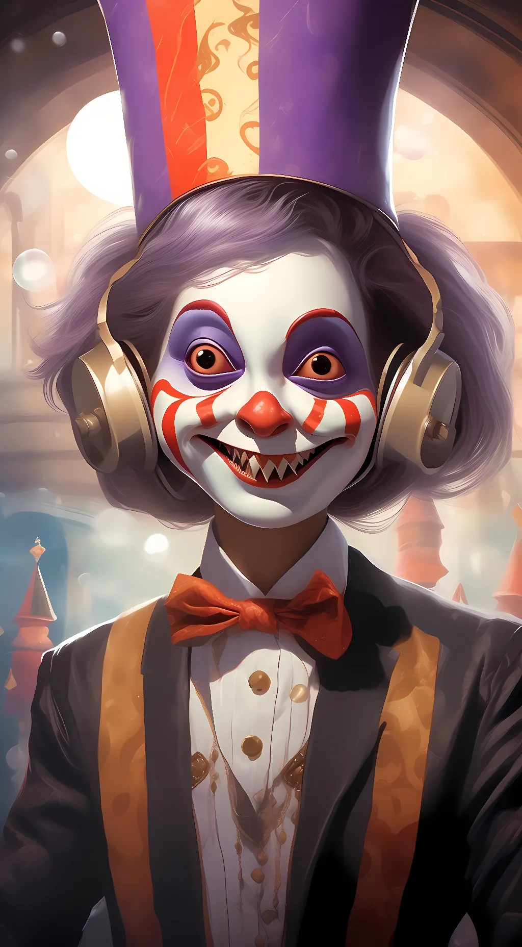 ai character: Digital Circus background