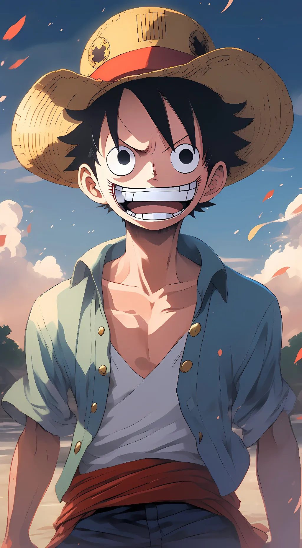 ai character: Monkey D. Luffy background