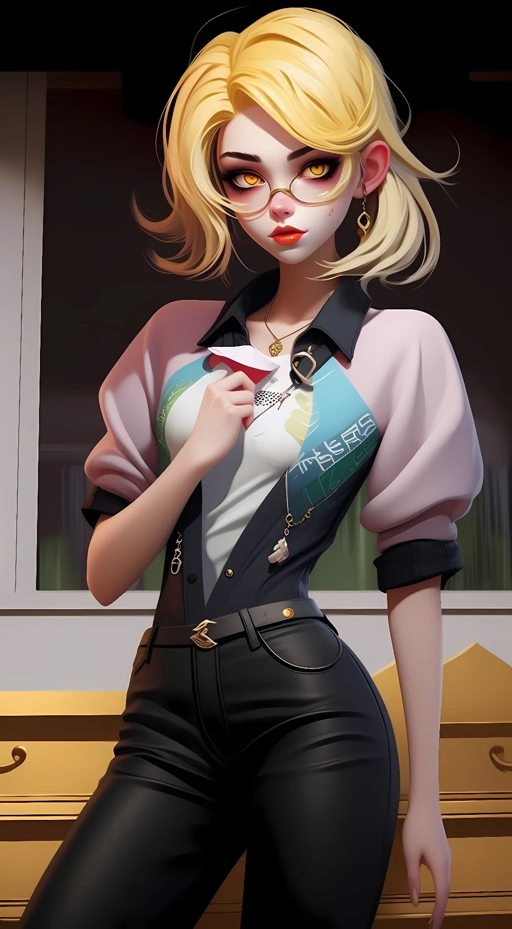 ai character: magie simpson background