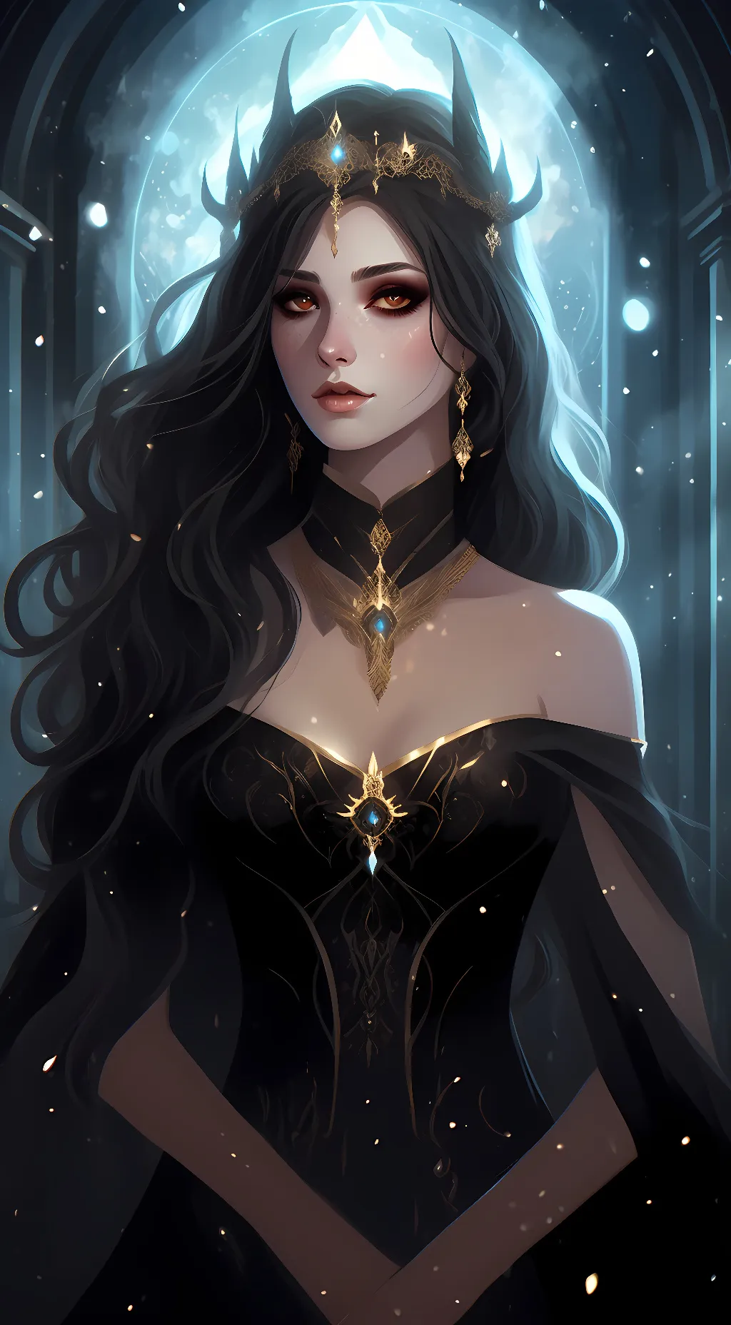 ai character: Goddess Nyx background