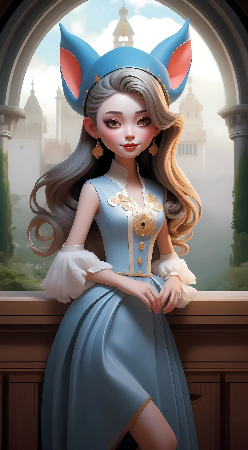 ai character: catte ftom kp background