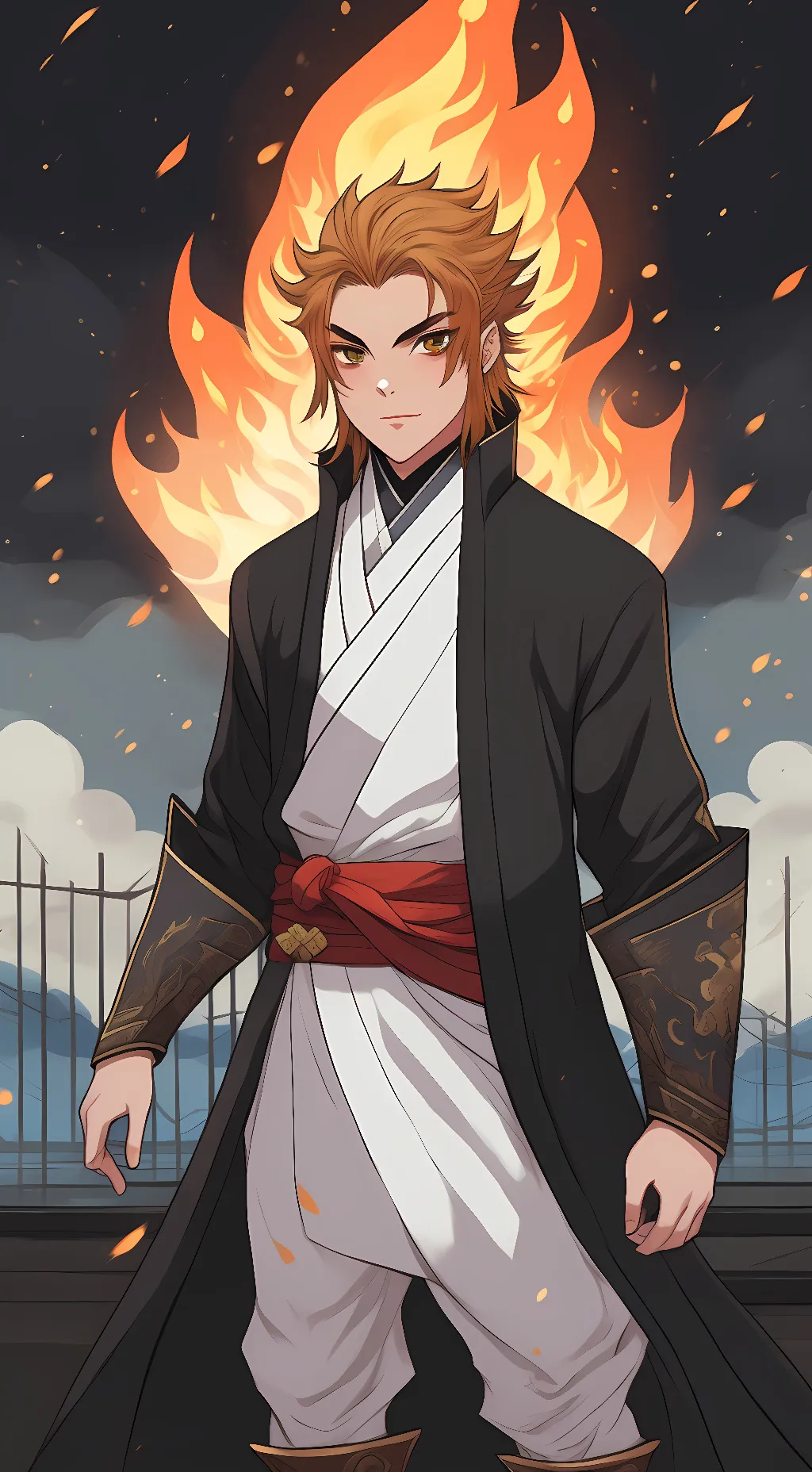 ai character: Rengoku background