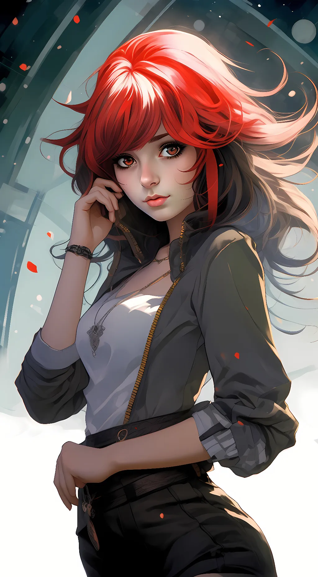 ai character: Tsubaki background