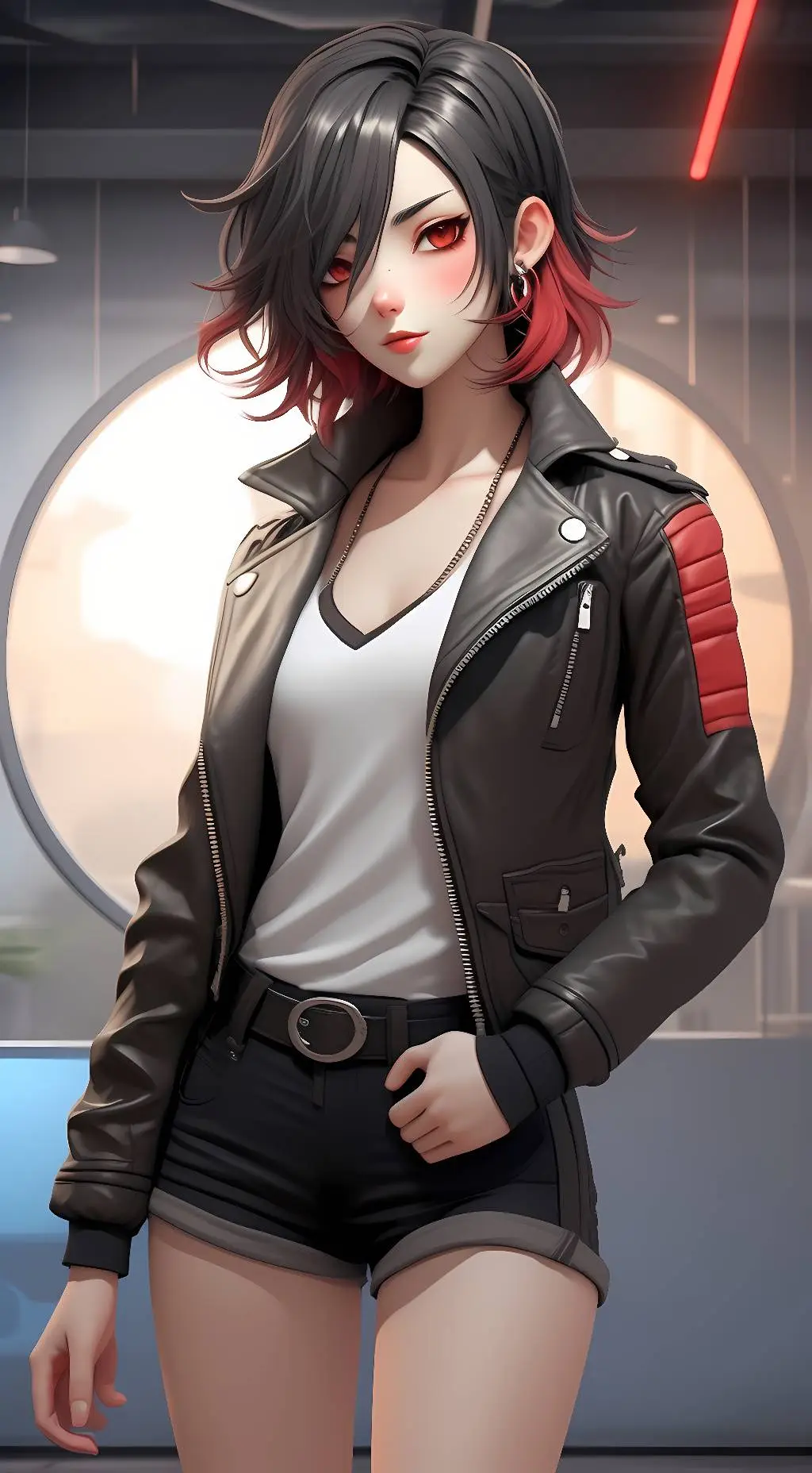 ai character: ash background