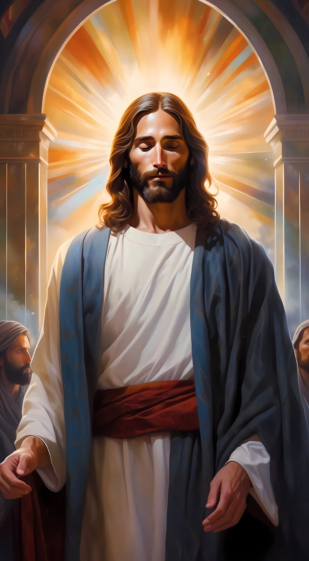 ai character: Jésus-Christ background
