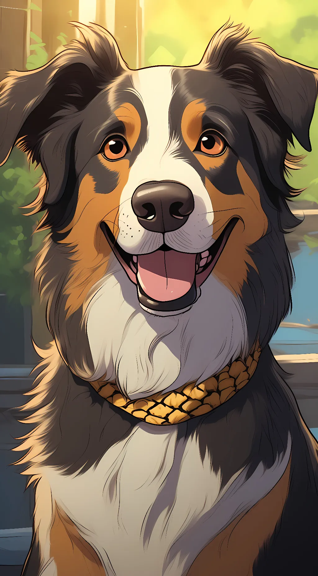 ai character: Lassie background