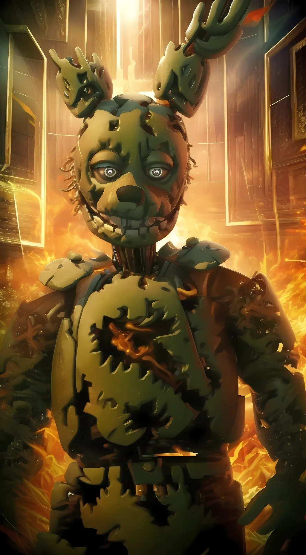 ai character: Springtrap background