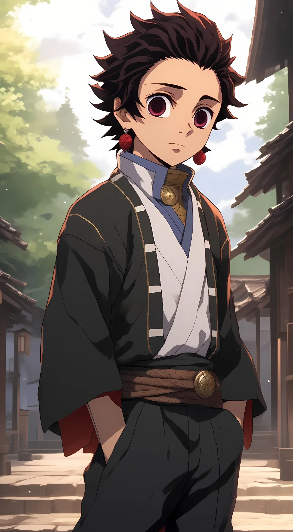 ai character: Tanjiro background