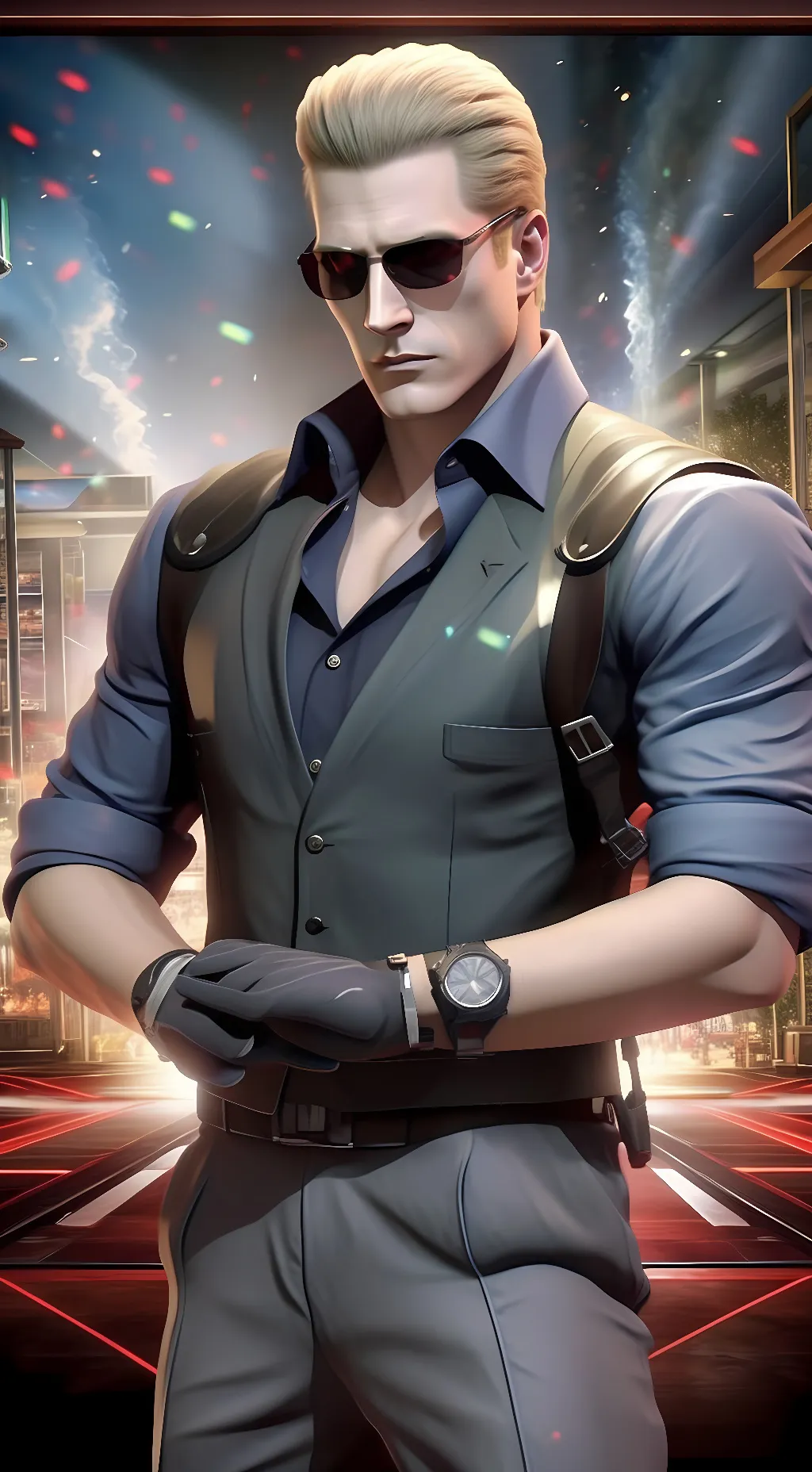 ai character: Albert Wesker background
