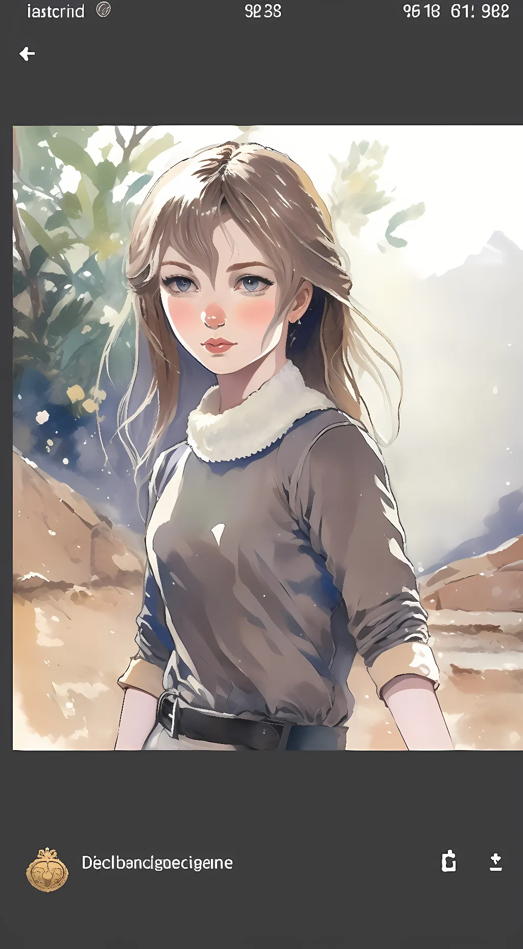 ai character: Lily background