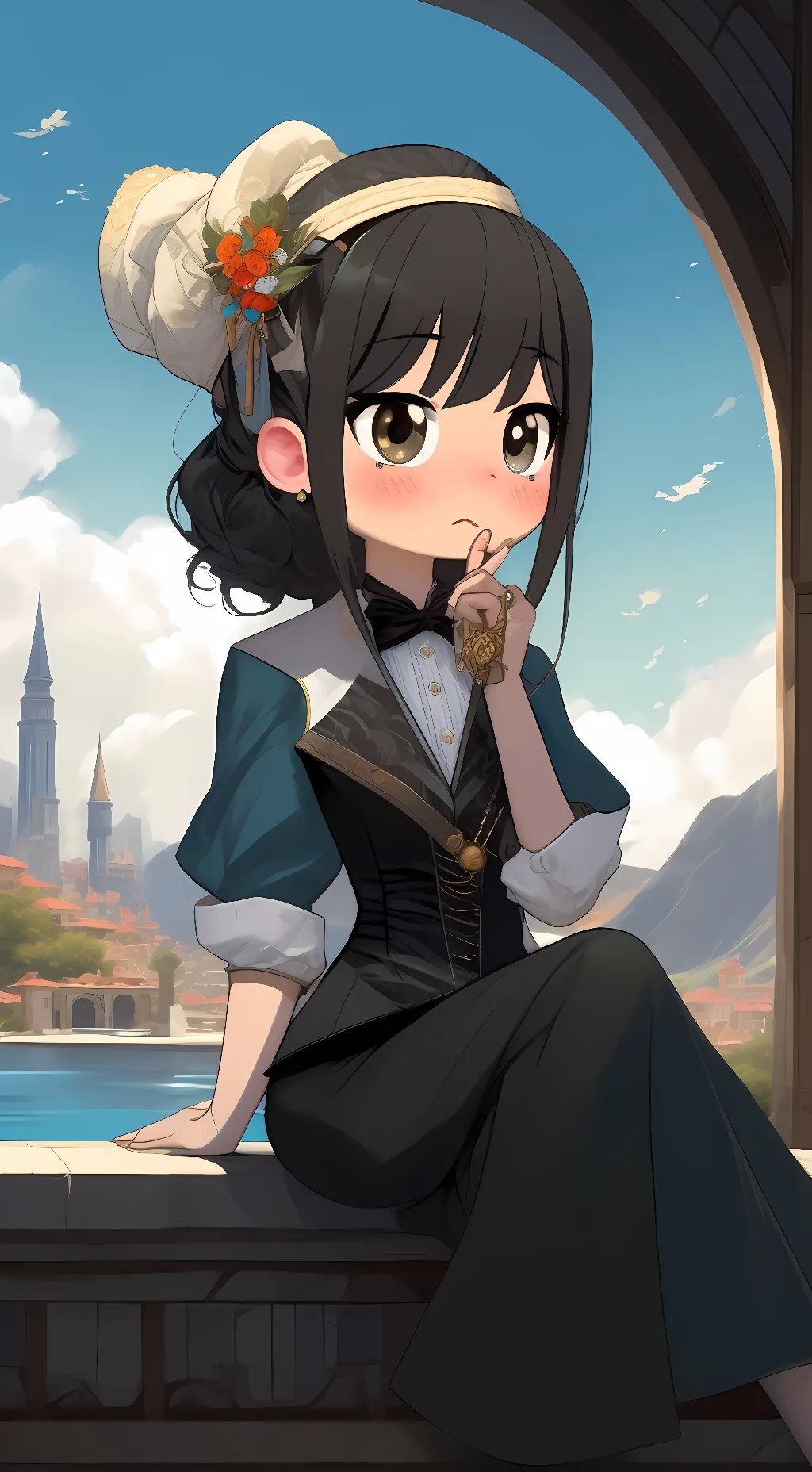 ai character: Cute Keila background