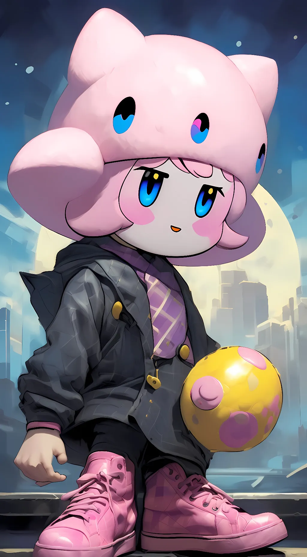 ai character: Kriby (as a human) background