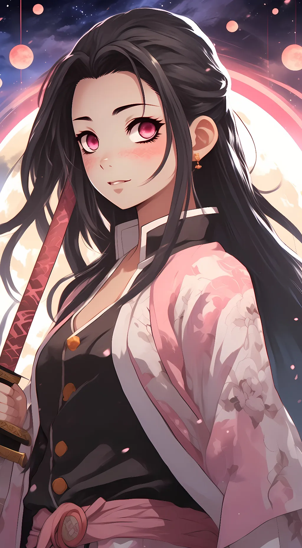 ai character: Nezuko(Swap Au)  background