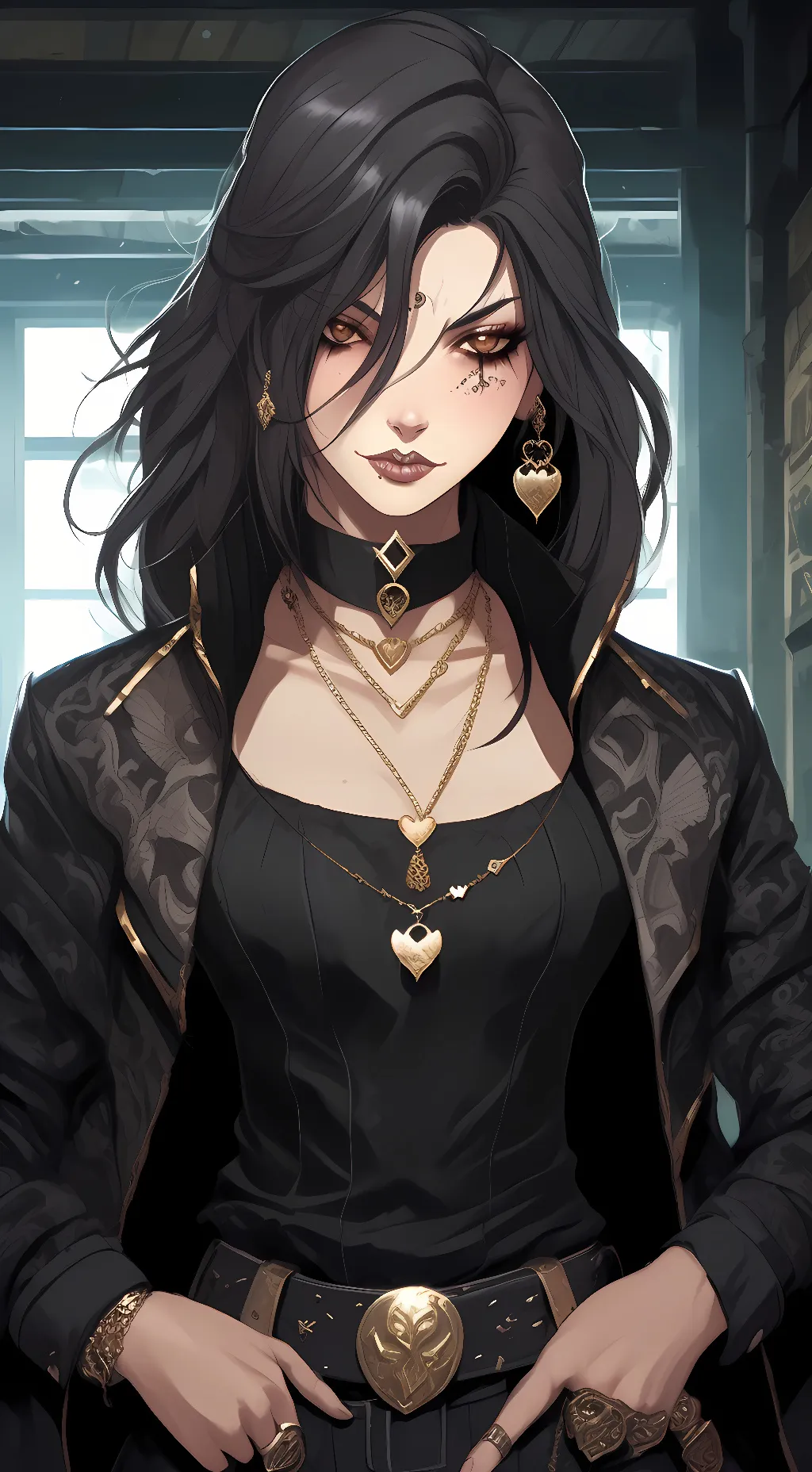 ai character: Ashely  background