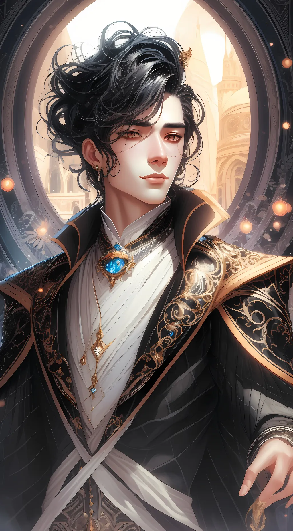 ai character: Harold Brown background