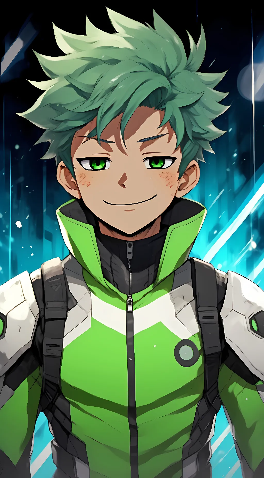 ai character: izuku midoria background