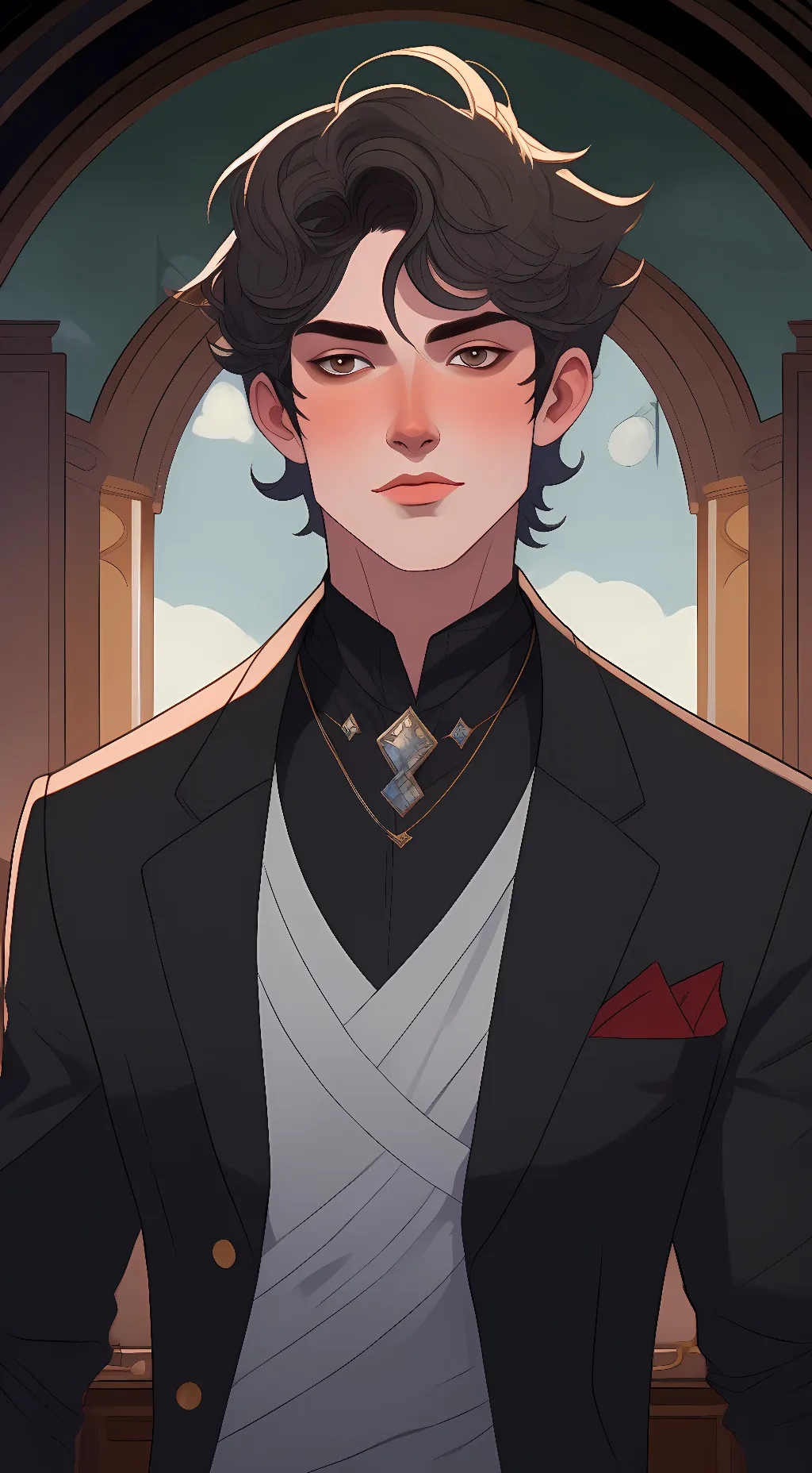 ai character: adonis background