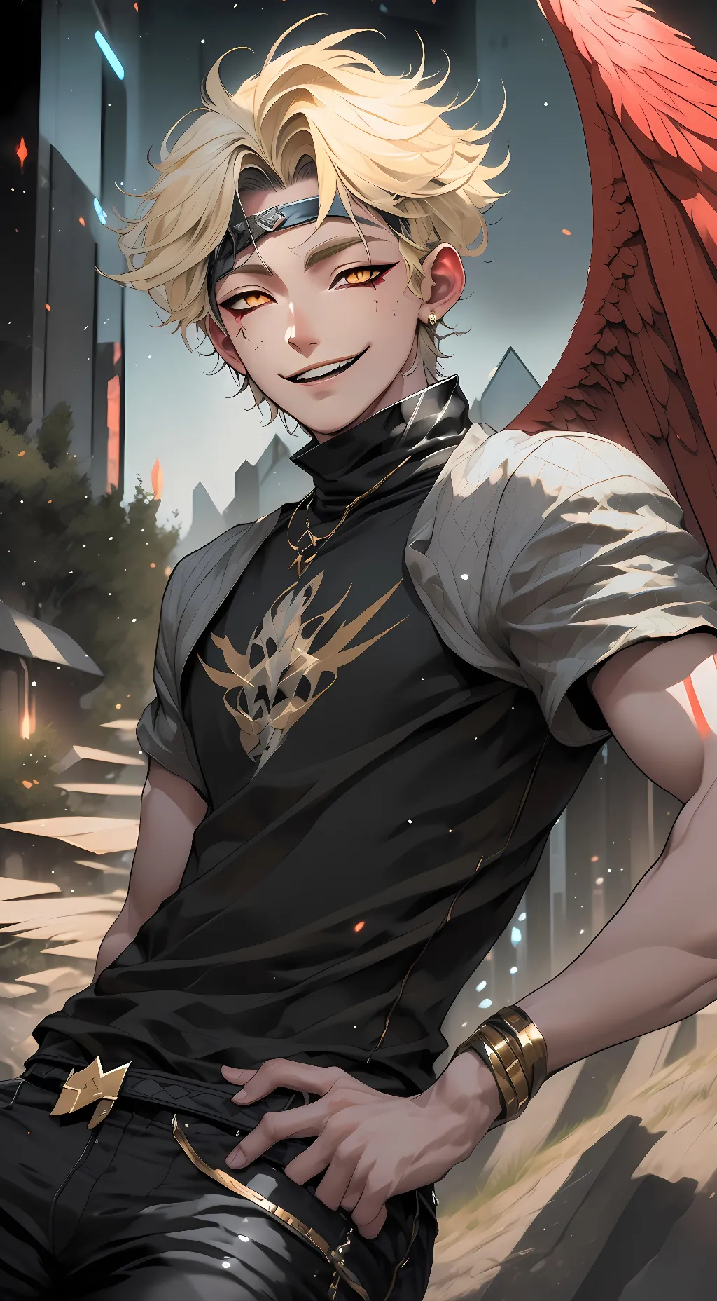 ai character: Keigo Hawks  background