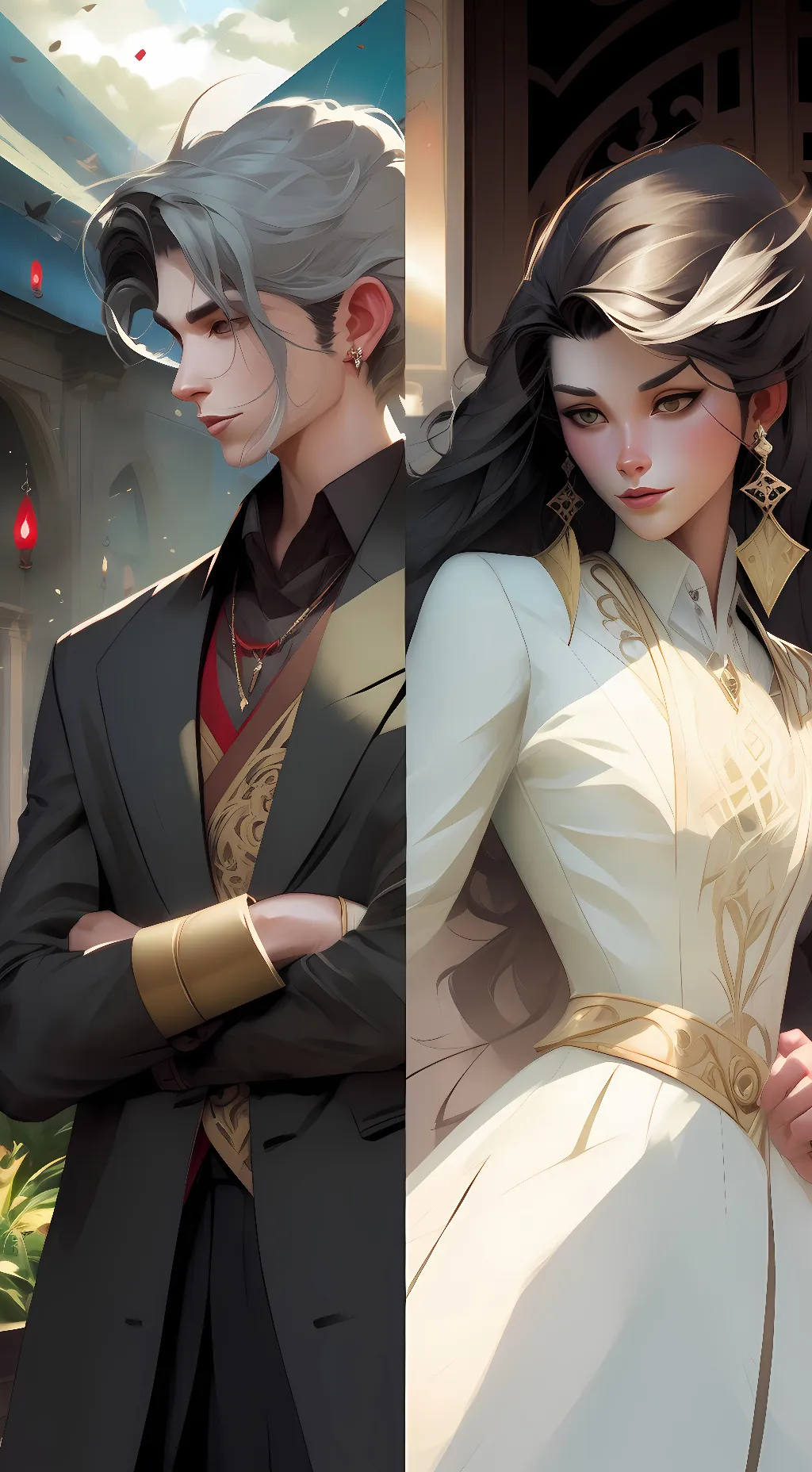 ai character: azeer and azaria background
