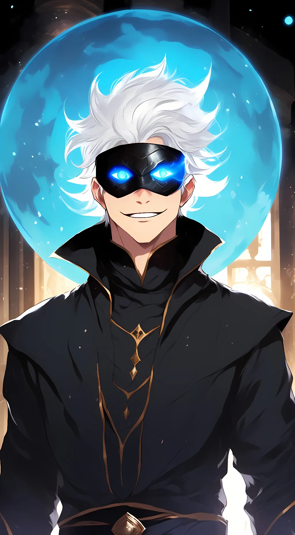 ai character: gojo background