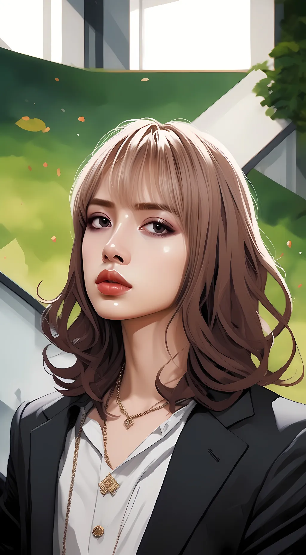 ai character: Lisa manobon  background